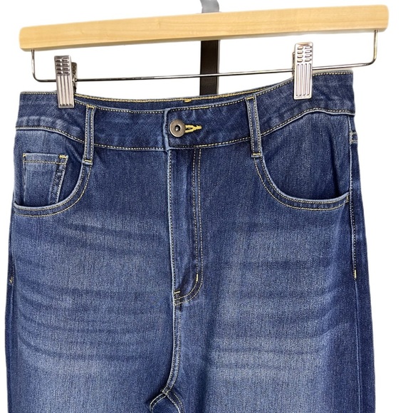 Halara Flex High-Waisted Rolled Hem Jeans, Size Small - Picture 4 of 11